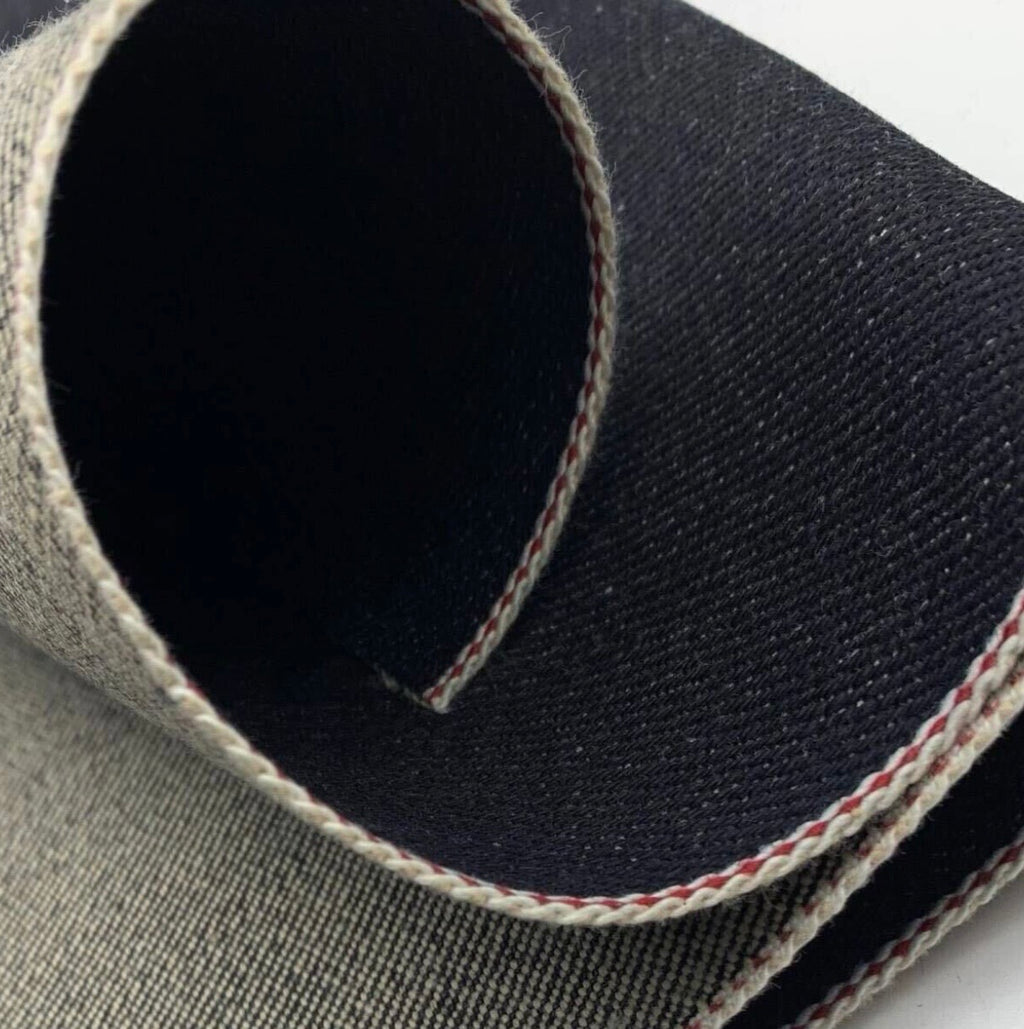 25oz Indigo and Red Selvedge Denim